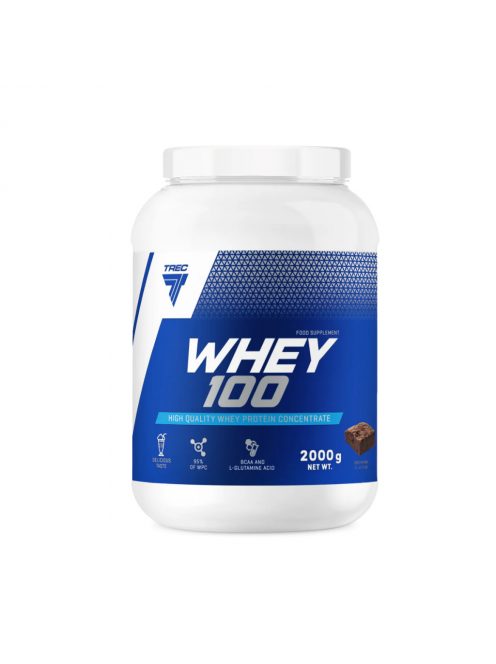 Trec Nutrition - Whey 100 New Formula 2000g - Tejsavó fehérje koncentrátum, Cappuccino