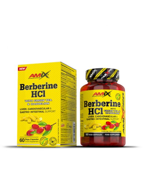 AmixPro® Berberine HCl with GreenTea & Dandelion  - BOX 60cps