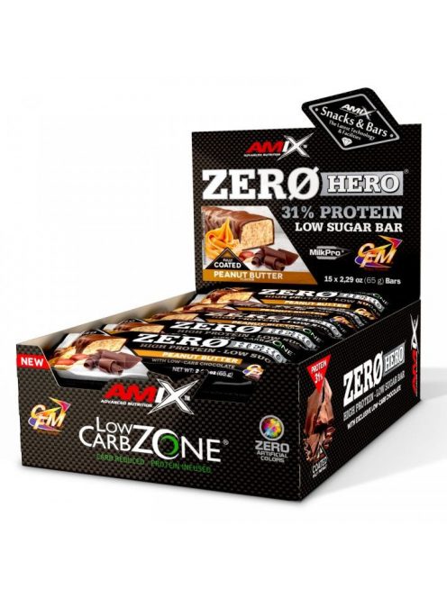 AMIX Nutrition - Low-Carb ZeroHero Protein Bar / 15x65g - fehérjeszelet