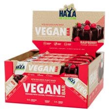Haya Labs Vegán Protein szelet - Málnás Brownie - 12x40gr