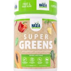 Haya Labs Super Greens superfood Zöldség Italpor - Barack íz - 300gr