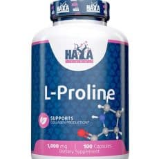 Haya Labs L-Prolin - Ízület- és kötőszövet támogató aminósav (1000mg) -100 kapszula