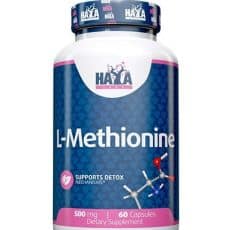 Haya Labs L-Metionin - Máj- és anyagcsere-támogató aminósav (500 mg) - 60 kapszula