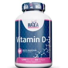 Haya Labs - Vitamin D-3 / 5000 IU / 100 Softgels