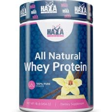 Haya Labs 100% Tiszta, Természetes Tejsavófehérje -  Vanília - 454g