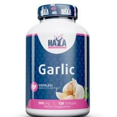 Haya Labs - Odorless Garlic 500mg. / 120 Softgels - Szív- és érrendszer