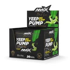 Amix Black Yeep Pump No Caff - Stimulánsmentes edzés előtti formula - körte - 20x12g