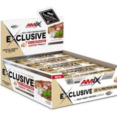 Amix Exclusive Protein Bar Box - Fehérjeszelet - kávé-csoki - 12x85g