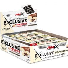 Amix Exclusive Protein Bar Box - Fehérjeszelet - fehércsoki - 12x85g